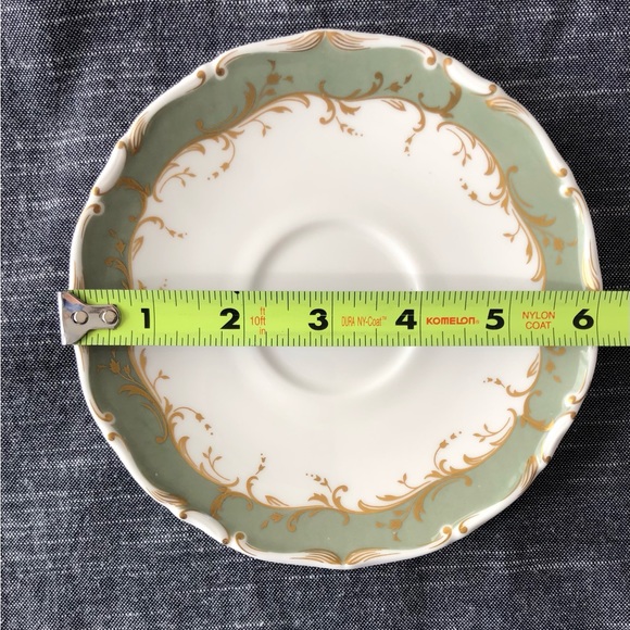 Royal Doulton Fontainebleau Green Saucer 6” English Fine Bone China - Picture 8 of 10